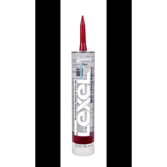 Sashco Lexel Multi-Use Clear Sealant Paintable Solvent Adhesive Caulk 10.5 oz - Picture 1 of 4